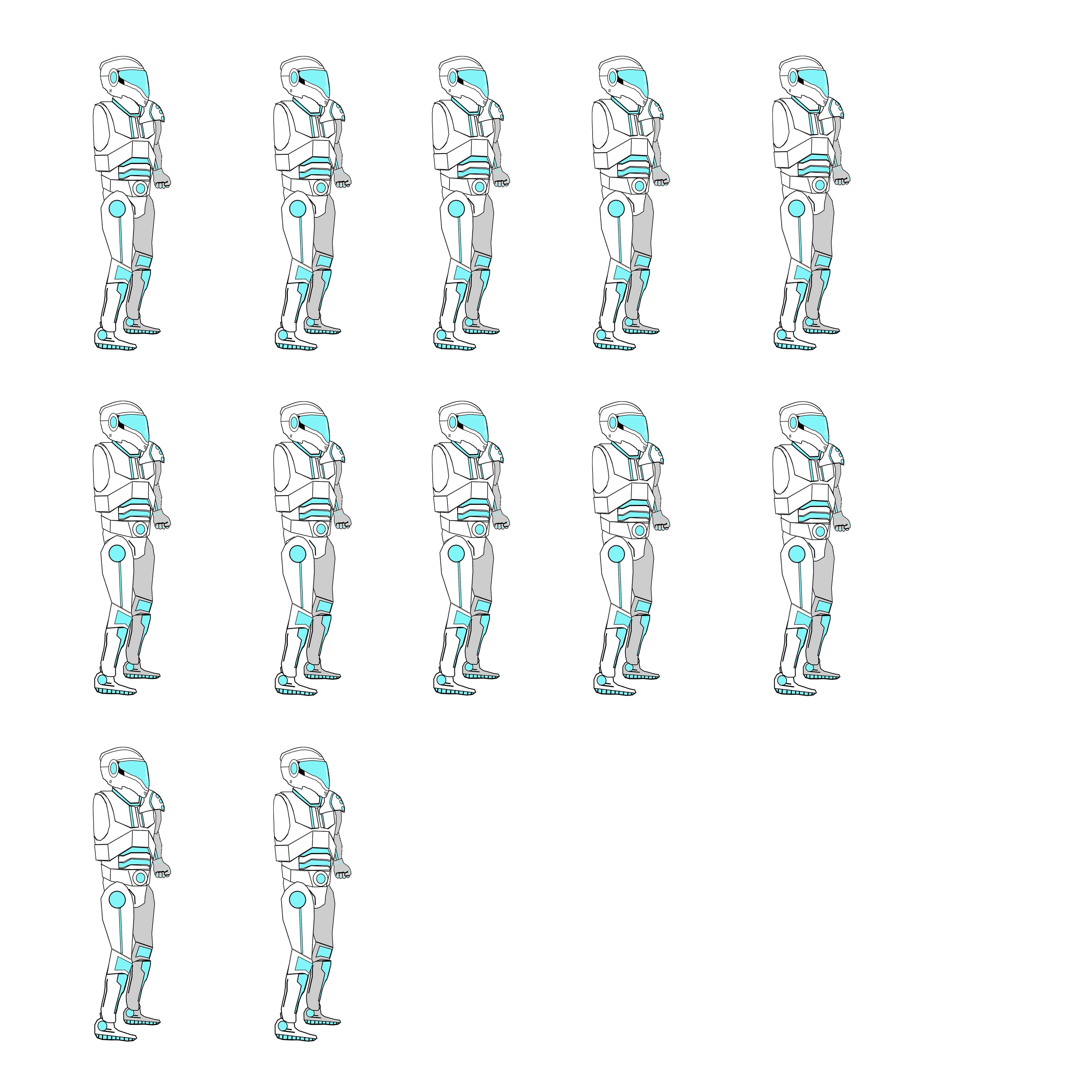 General: Updated Idle and Running Sprite Sheets – A Blast Through the Past